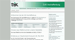 Desktop Screenshot of djk-aschaffenburg.de